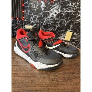 Nike Team Hustle D11 Kid Youth Shoes Size 12C Black/Red DV8996-003